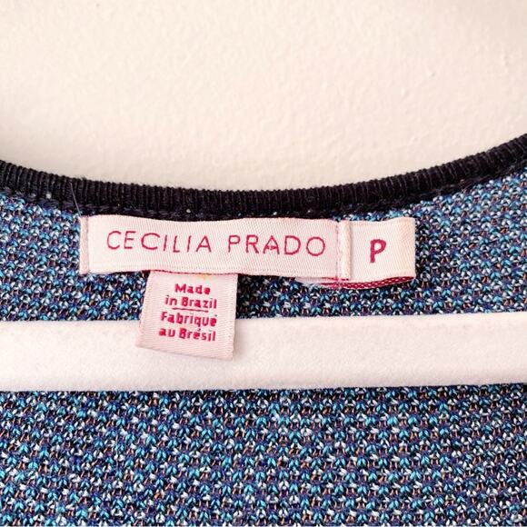 Cecelia Prado Anthropologie | Fit and Flare Knee Length Sweater Dress Blue Small - Picture 5 of 6